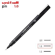 Uniball Pin 1.0 Fine Line Akrilik Uçlu Kalem Siyah Pın10-200