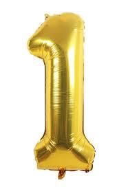 Nedi Folyo Balon Rakam 40'' 100 Cm Altın ( 1 )
