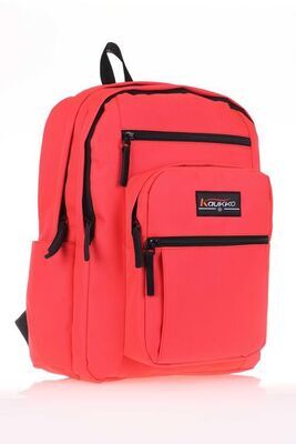 Kaukko Full Pocket Sırt Çantası (mercan) K1435
