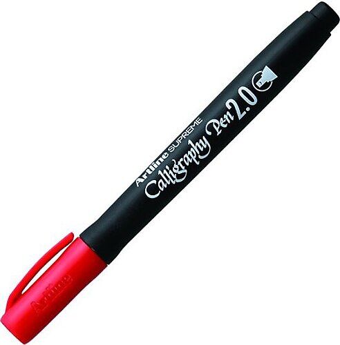 Artline Supreme Calligraphy Pen 2.0 Kaligrafi Kalemi Uç:2,0mm Kırmızı Lv-a-epf-242 Red