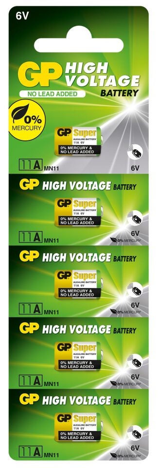 Gp Gp11a-c5 11a 6v Yüksek Voltaj Spesifik Pil 5'li Paket