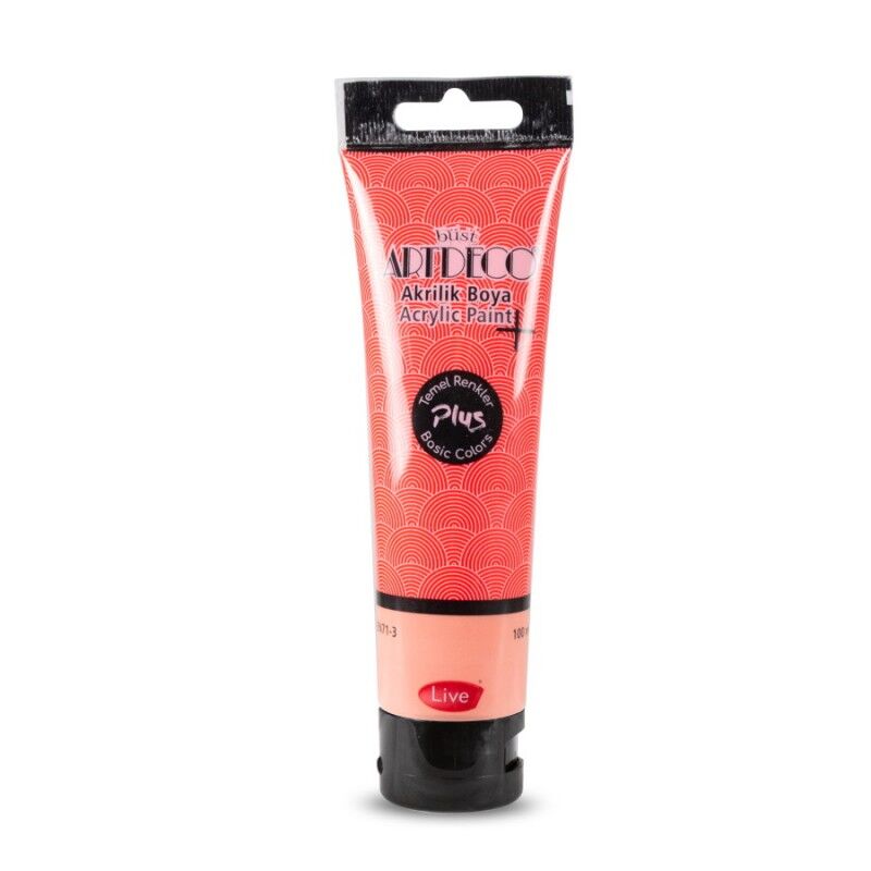 Artdeco Plus Akrilik Boya 100ml Tüp Kırmızı 417 Lv-y-t70d-417