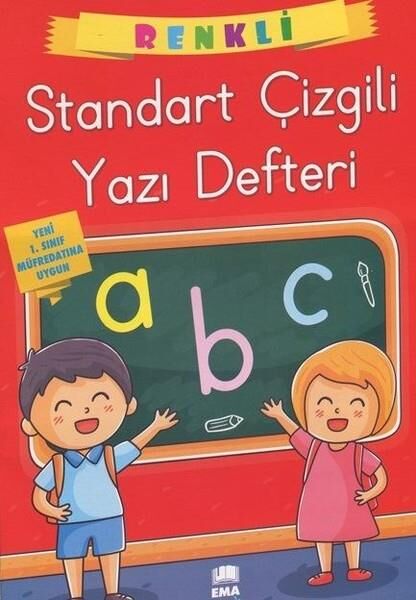 Ema Güzel Yazı Defteri Kılavuz Dik Çizgili A4 Renkli