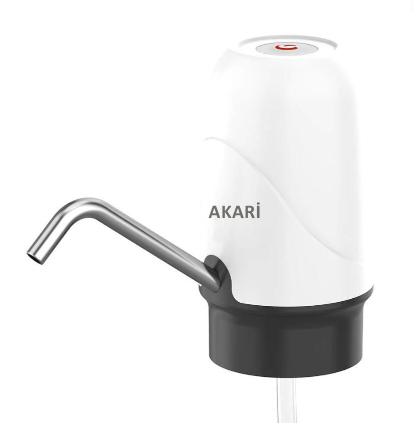 Akari Şarjlı Su Pompası (usb Şarj Grişi-şarj Lambası-paslanmaz Çelik)