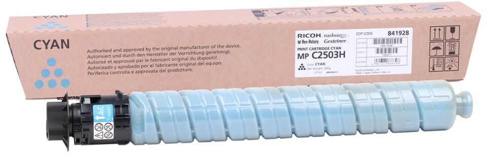 Ricoh Mp C2503ch Cyan Mavi Orjinal Fotokopi Toneri Mp C2003-2004-2011-2504 9.500 Sayfa