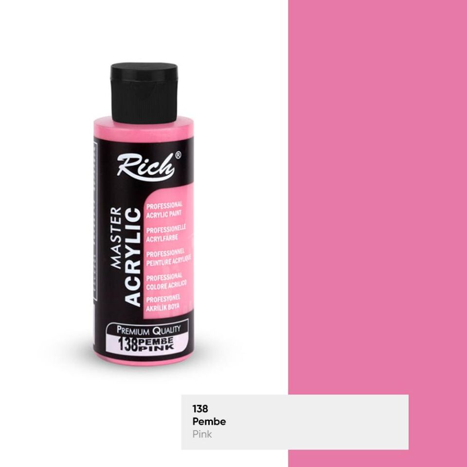 Rich Master Akrilik Boya 120 Cc Pembe Akr-120-138