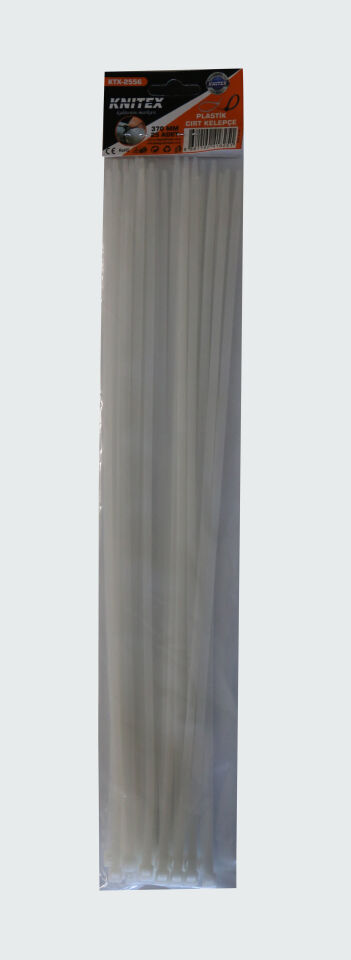 Knitex Ktx-2556 3.6x370 Mm 25li Adet Beyaz Plastik Kelepçe