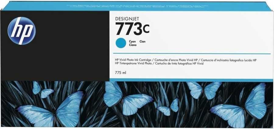 Hp 773c Cyan Mavi 775ml Plotter Kartuşu C1q42a