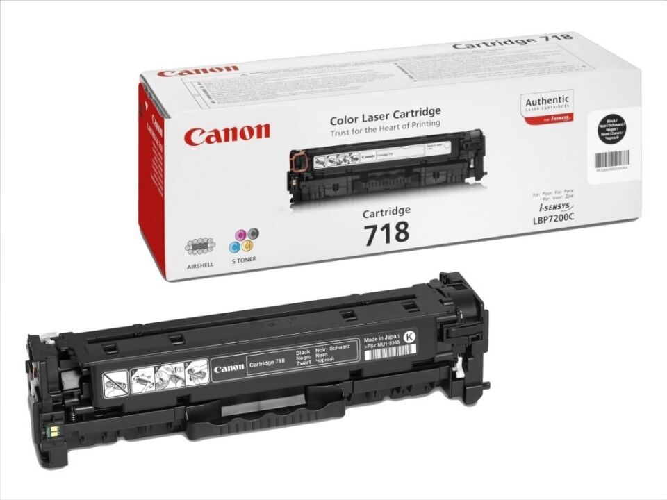 Canon Crg-718bk Black Siyah 2'li Dmo Ozel Toner