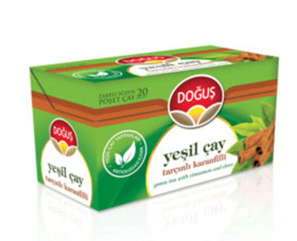Doğuş Yeşil Çay Tarçınlı Karanfilli Poşet Çay 20x1.75g
