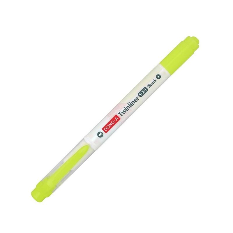 Dong-a Fosforlu Kalem Twinliner Soft Fırçalı Limon Sarı No:02 231902