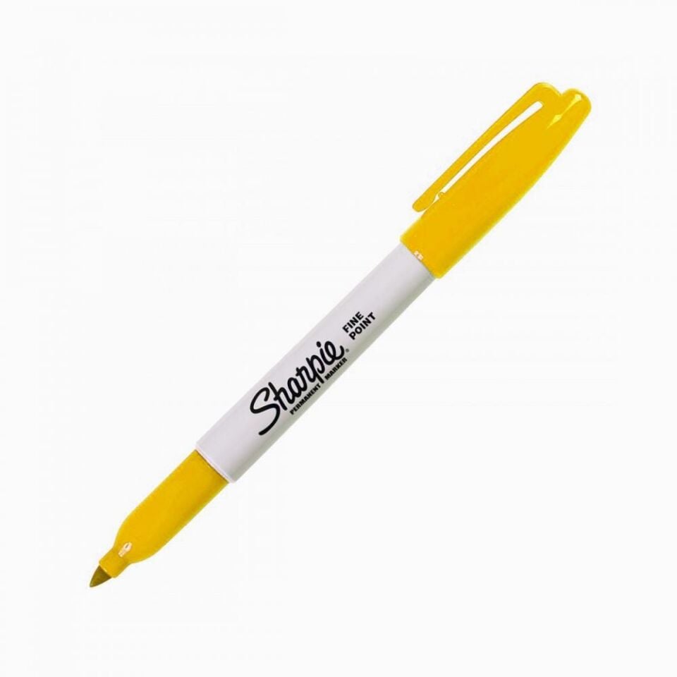 Sharpie Permanent Kalem Fine Yuvarlak Uç Koyu Sarı Sh-1836460