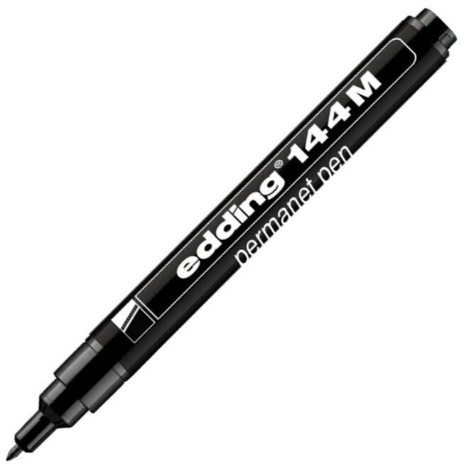Edding Asetat Kalemi Medium ( E-144 ) Siyah Ed14401