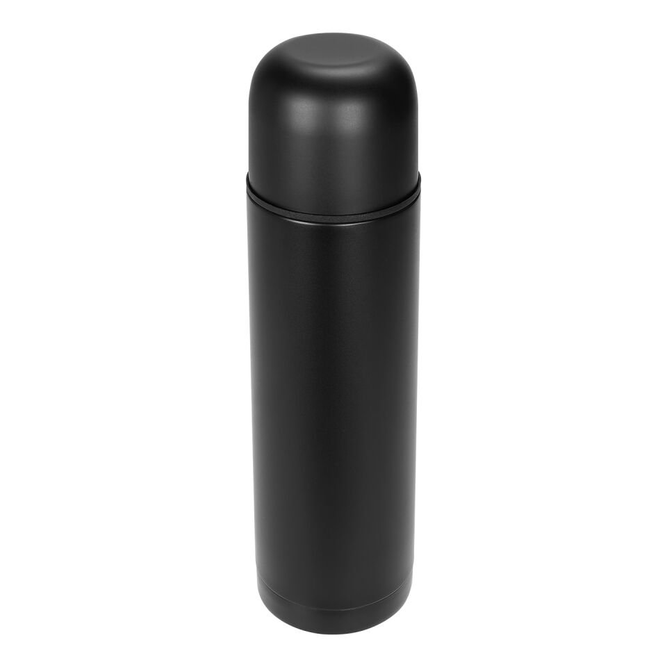 S-link Sl-tm1976 Mat Siyah 500ml Iç 304 Dış 201 Paslanmaz Çelik Termos Kupa