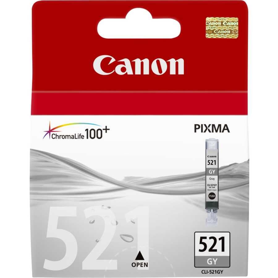 Canon Cli-521gy Grey Gri Mürekkep Kartuş Mp260-540-550-620