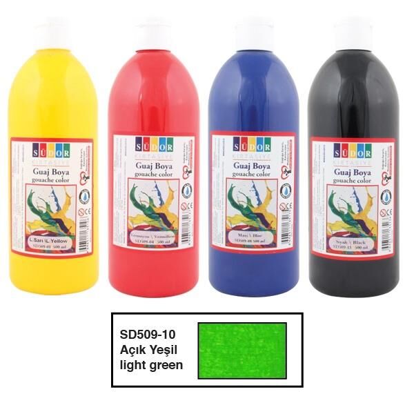 Südor Guaj Boya 500 Ml Tempera Açık Yeşil Sd509-10