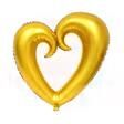 Nedi Folyo Balon 30'' İçi Boş Kalp Altın B0228g