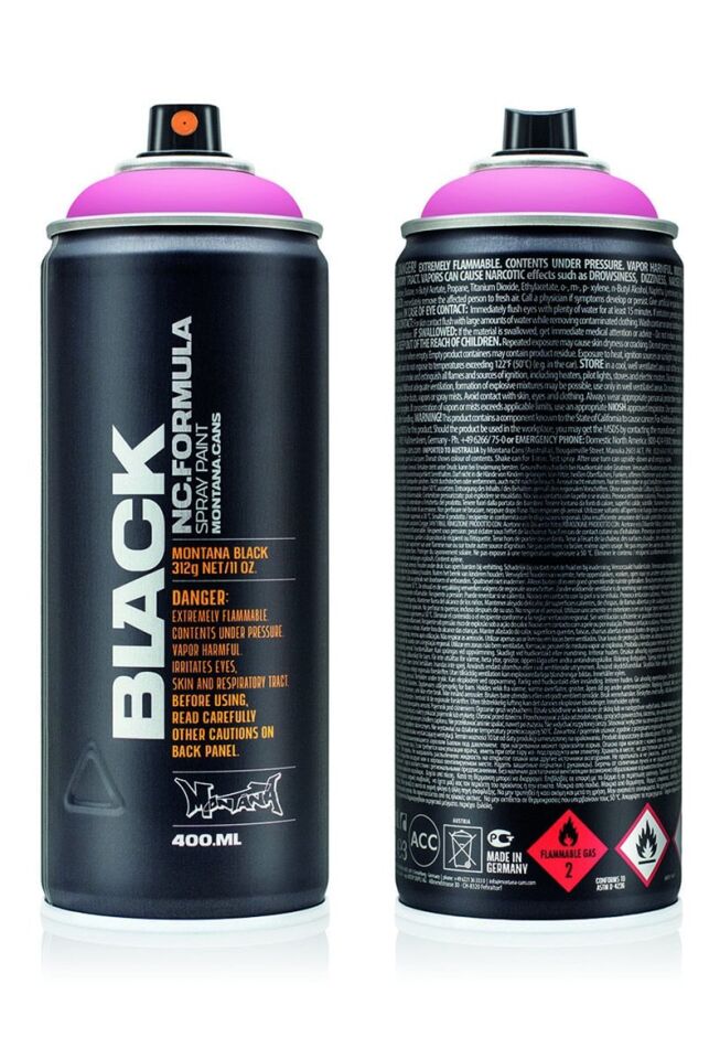 Montana Black Sprey Boya 400ml 50% True Magenta Blk Tr4010 Lv-mo-352218