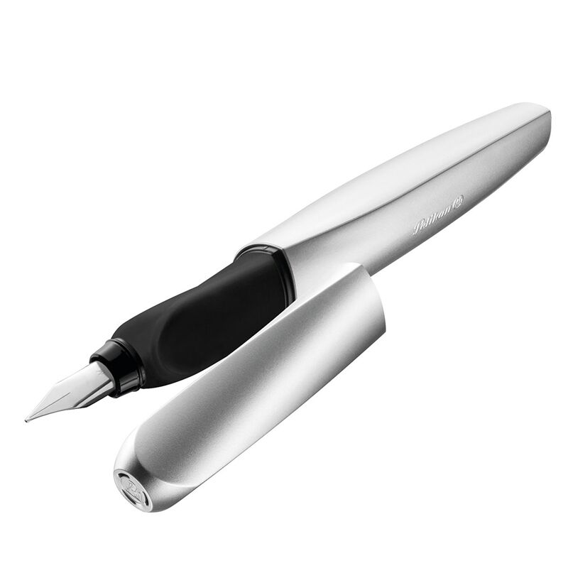 Pelikan Twist P457 Dolma Kalem Tekli Kutu Metalik Gümüş P-947101