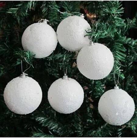 Nedi Ağaç Süsü Karlı Top 5 Cm 6 Lı Nedi-as23
