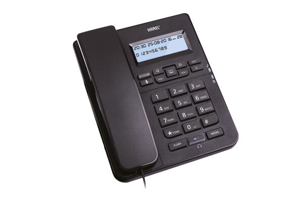 Karel Tm145 Siyah Kulaklıklı Ekranlı Masa Üstü Telefon