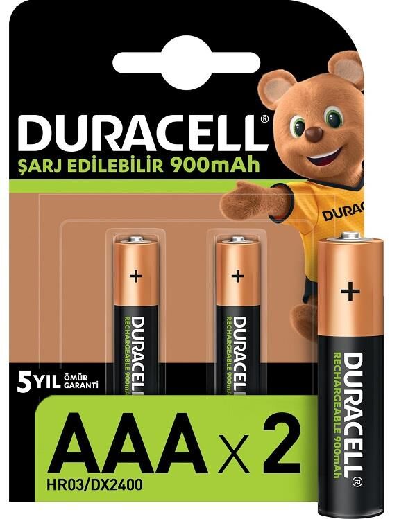 Duracell Pil Şarjlı 2 Li Aaa İnce Kalem 750mah 1.2v