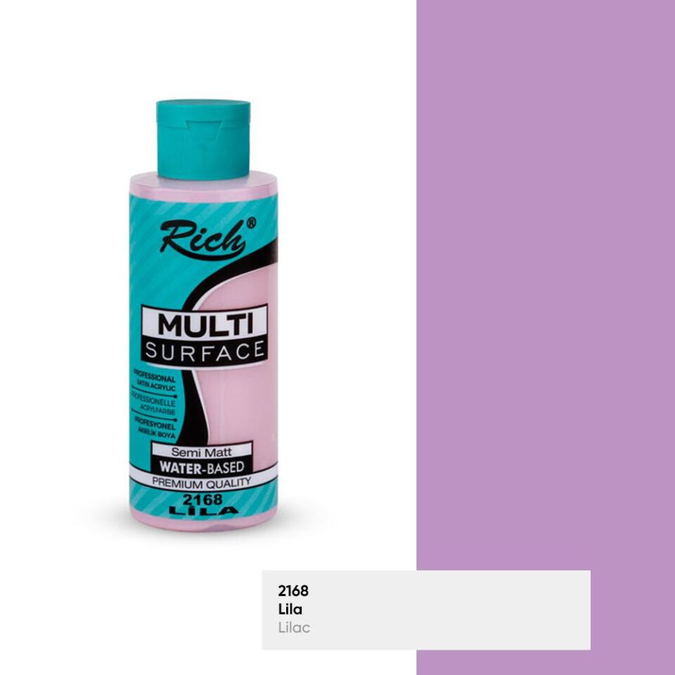 Rich Multi Surface Akrilik Boya 120 Cc Lila Mls-120-2168
