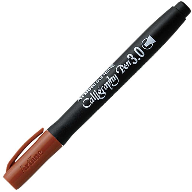 Artline Supreme Calligraphy Pen 3.0 Kaligrafi Kalemi Uç:3,0mm Sepya Lv-a-epf-243 Sepıa