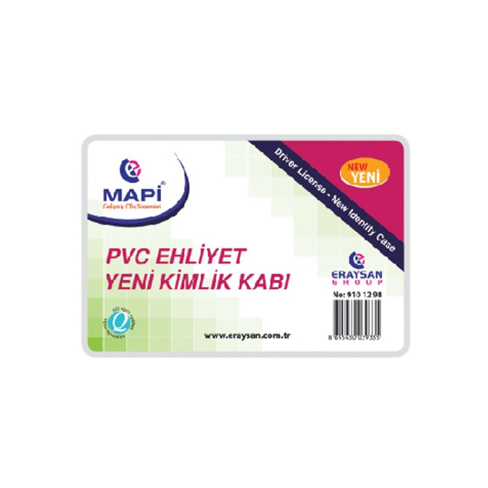 Mapi Pvc Yumuşak 55x85 Mm Kart Poşetleri Dikey Şeffaf 9101955
