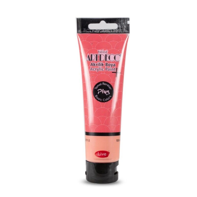 Artdeco Plus Akrilik Boya 100ml Tüp Koyu Kırmızı 420 Lv-y-t70d-420