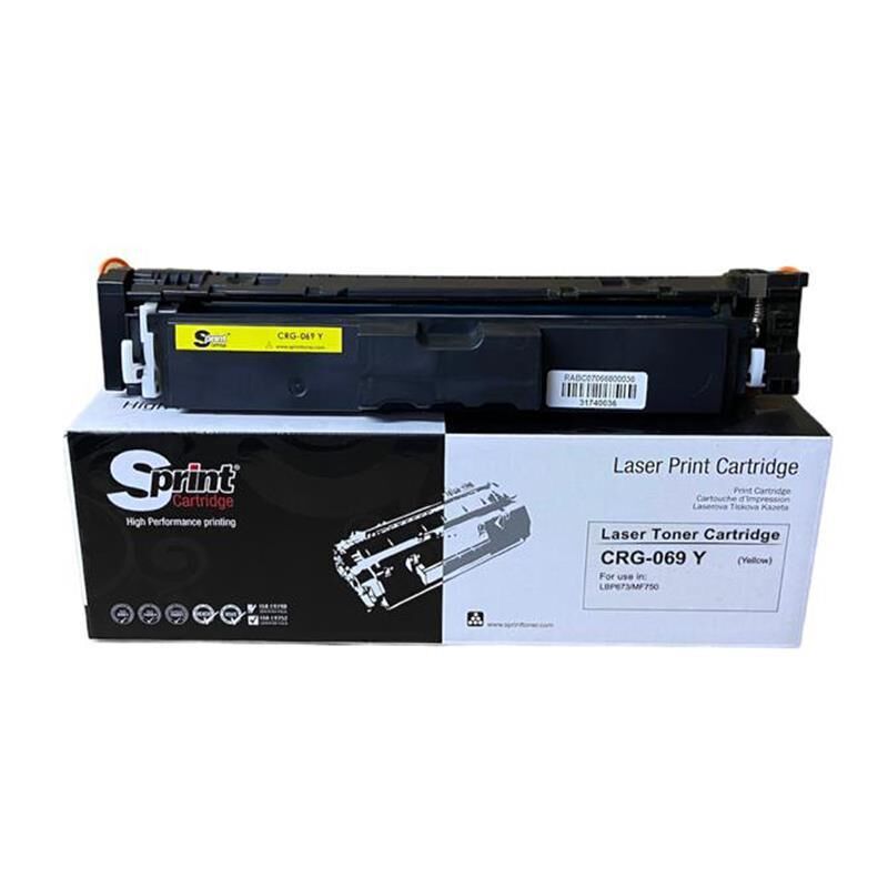 S Prınt Crg-069 Yellow Toner - Çipli (1,9k*) Sp40-069y