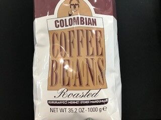 Mehmet Efendi Colombian 1000gr Çekirdek Kahve (roasted) Net Wt 35,2 Oz