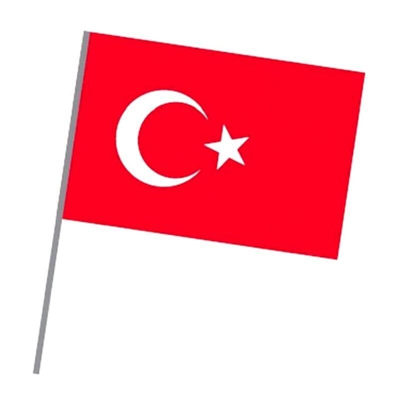 Vatan Sopalı Bez Bayrak 20x30 Cm Vt-0225