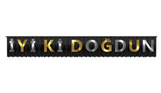 Balonevi Siyah Püsküllü İyiki Doğdun Banner Bmp1520thb4742