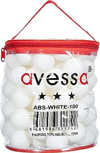 Avessa Masa Tenisi Pinpon Topu 100'lü Abs-whıte-100