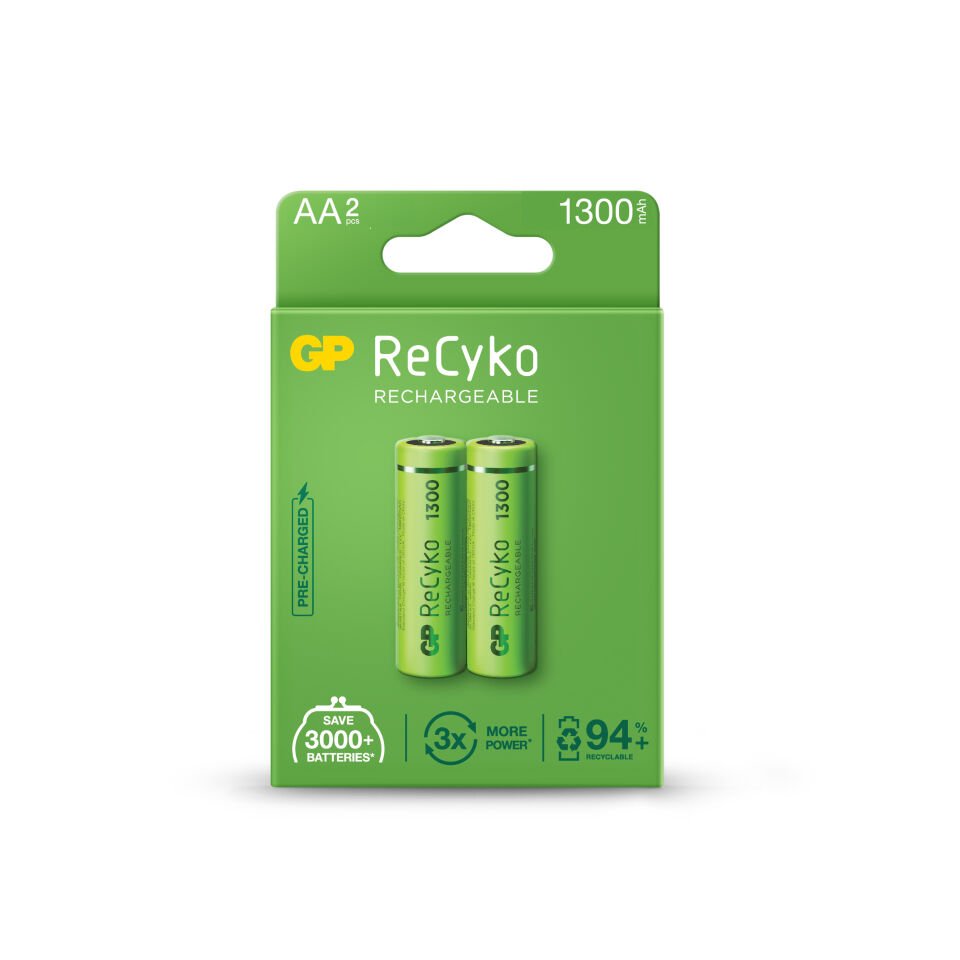 Gp Aa 1300 Mah Şarjlı Kalem Pil 2'li Paket Gp130aahcemtr-2gb