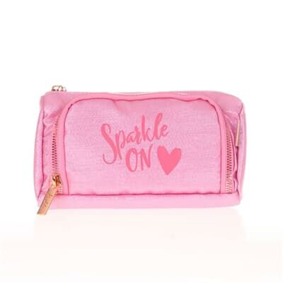 Kaukko Sparkle Plump Kalem Çantası (pembe) K2525