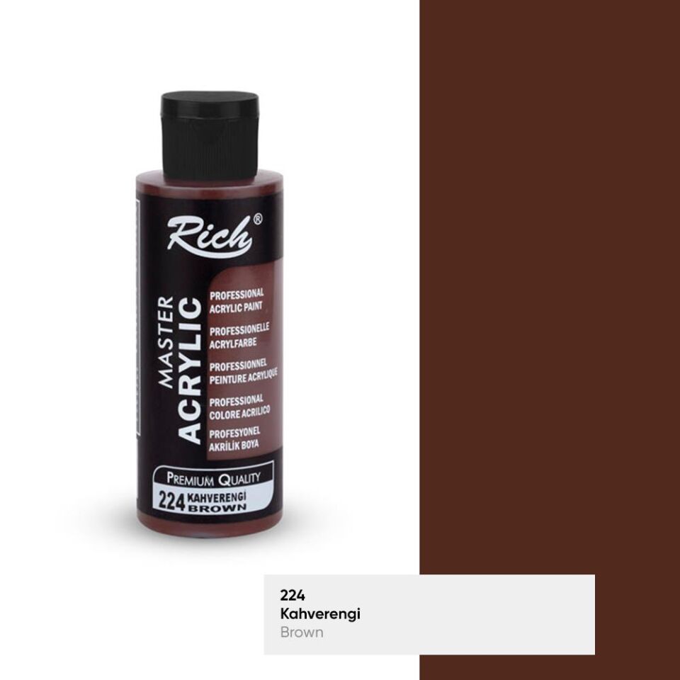 Rich Master Akrilik Boya 120 Cc Kahverengi Akr-120-224