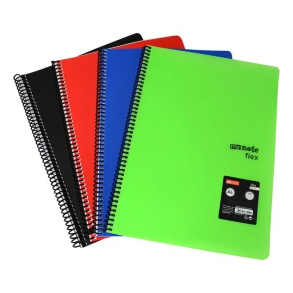 My Note Defter A4 120 Yp. Çizgili Pp Kapak Spiralli Eko-60-416