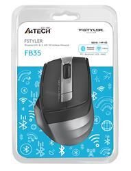 A4 Tech Fb35 Gri Bluetooth+2.4g Nano Kablosuz Optik 2000 Dpi Mouse