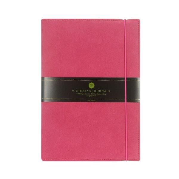 Bufallo İkili Defter 14x20 Cm , 32 Yap. Çizgili+32 Yap. Noktalı Lastikli .değişebilen İç. Fuşya