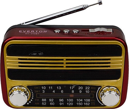 Everton Rt-310bt Bluetooth Fm-usb-tf Card- Şarjlı Nostaljik Radyo