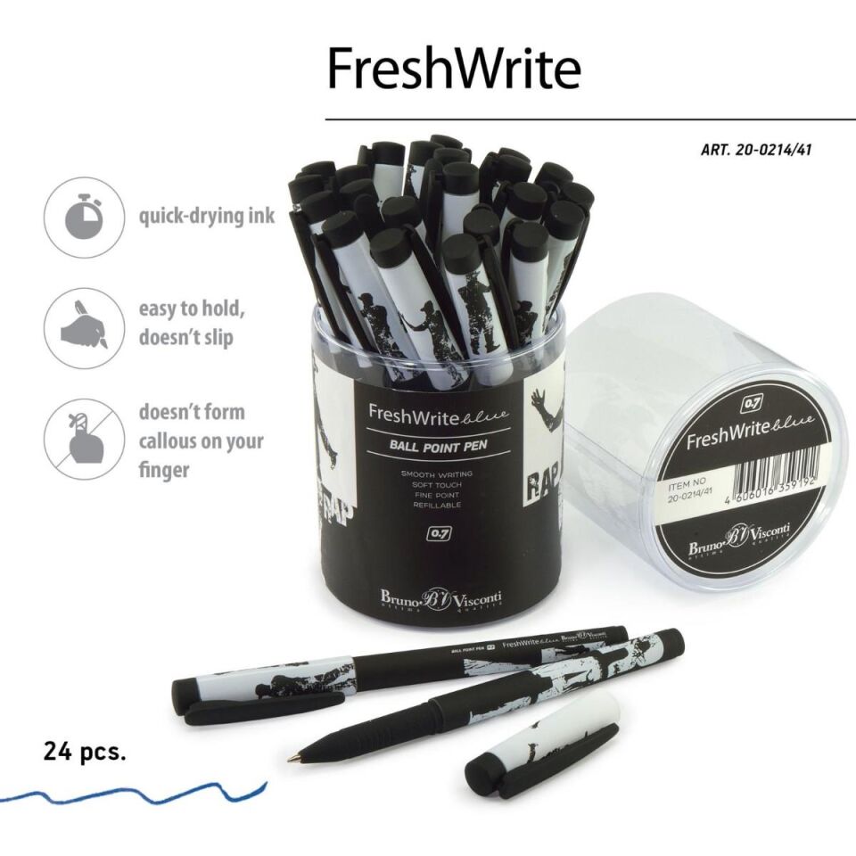 Bruno Visconti Fresh Wrıte 0,7 Mm Tükenmez Kalem Mavi 20-0214-41