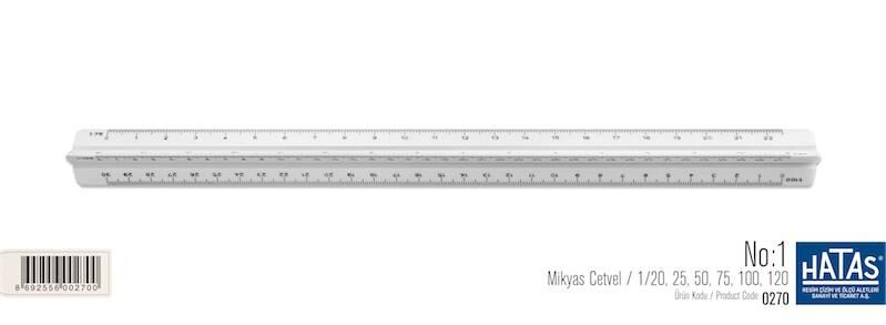 Hatas Mikyas Cetveli No : 1 - 1 / 20,25,50,75,100,125 0270