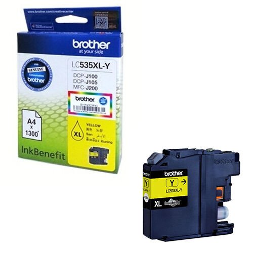 Brother Lc535xly Yellow Sarı 1.300 Sayfa Kartuş Dcp-j105 Mfc-j200