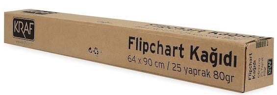 Kraf Flipchart Kağıdı Rulo 64x90 Cm 25 Yp 703g