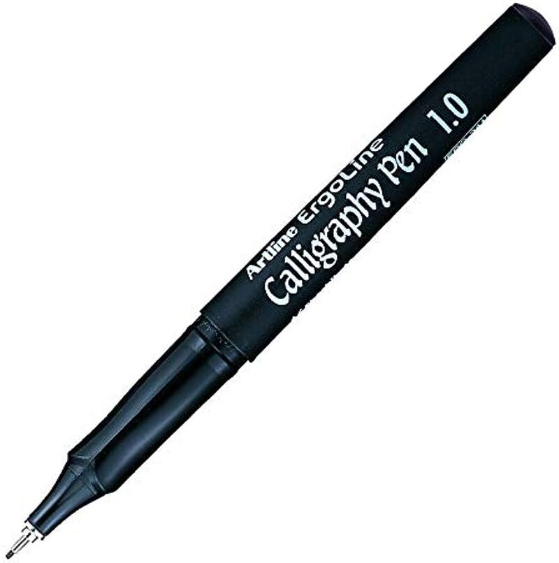 Artline Ergoline Calligraphy Pen 1.0 Kaligrafi Kalemi Uç:1,0mm Siyah Lv-a-erg-241 Black
