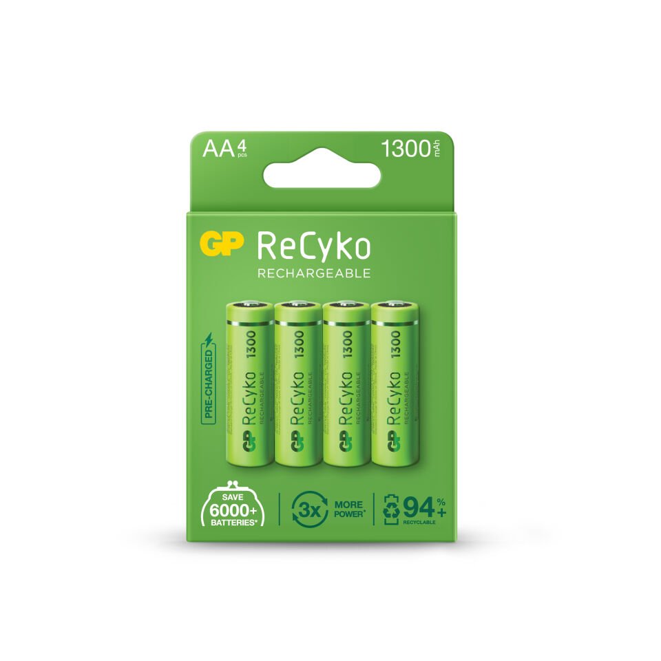 Gp Aa 1300 Mah Şarjlı Kalem Pil 4'lü Paket Gp130aahcemtr-4lü