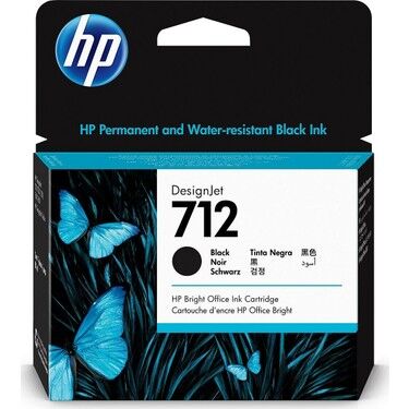 Hp 712 Black Siyah 80ml Plotter Kartuşu 3ed71a