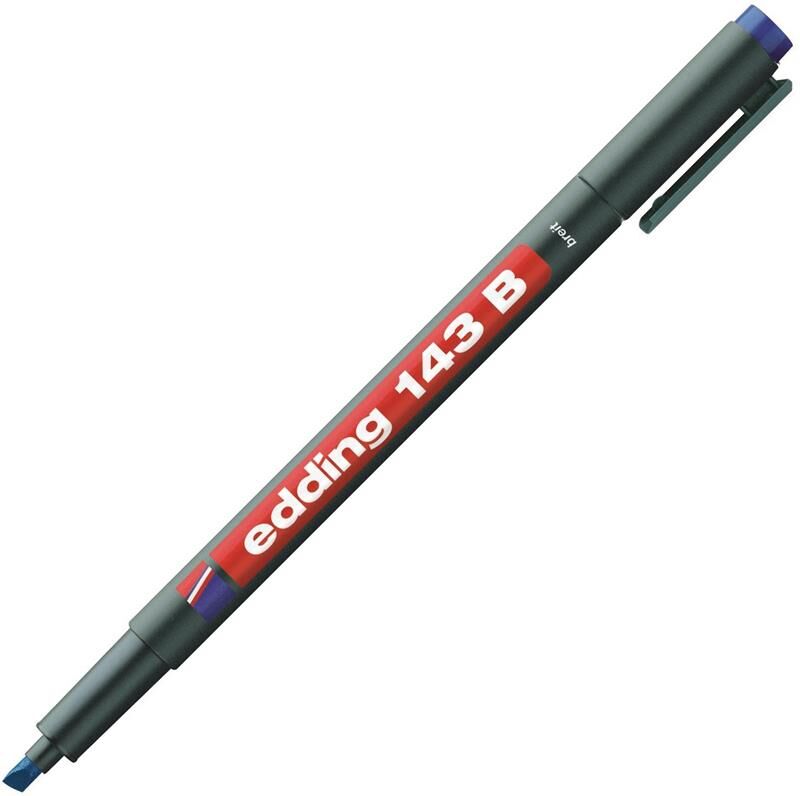 Edding Asetat Kalemi Kesik Uç Mavi (e-143b) Ed14303